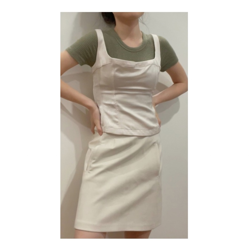 NWT Satin Effect Bustier Top